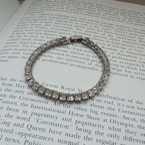 Elegant Silver Rhinestone Bracelet